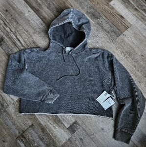 NWT Good American Crop Hoodie